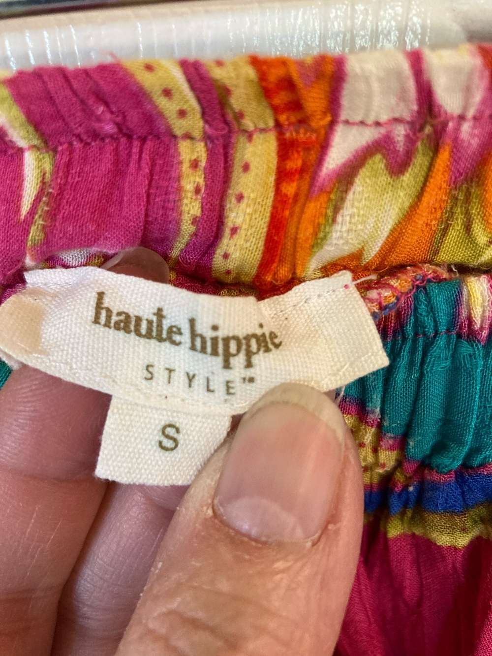 Haute Hippie Multicolor Floral Elastic-Waist Palazzo Pants - Picture 2 of 8